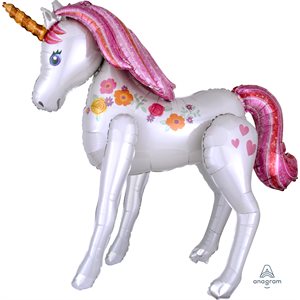 Magical unicorn airwalker foil balloon