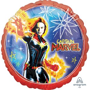 Ballon métalique std Capitaine Marvel