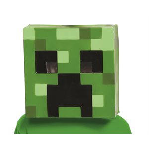 Demi masque en plastique Creeper Minecraft enfant