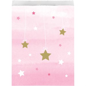 10 sacs surprise en papier Une Petite Étoile rose
