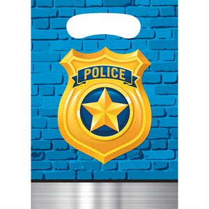 Police Party loot bags 8pcs