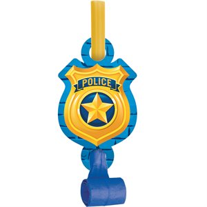 Police Party blowouts 8pcs