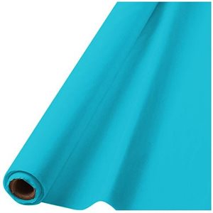 Caribbean blue plastic table cover roll 40inx100ft