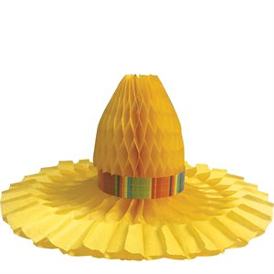 Fiesta sombrero honeycomb centerpiece