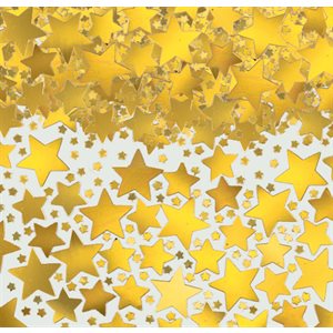 Gold star confetti 2.5oz