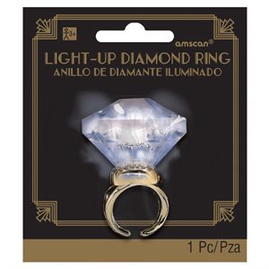 Light-up diamond ring