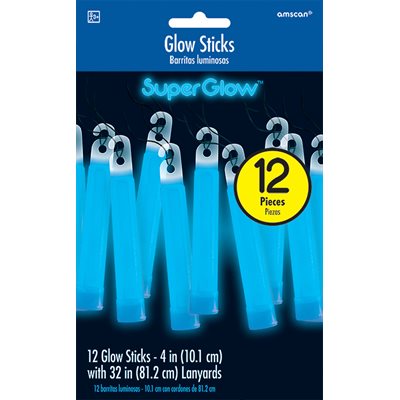 Blue glow sticks 4in 12pcs
