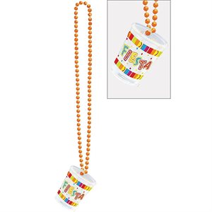 Fiesta plastic shooter on necklace 20in