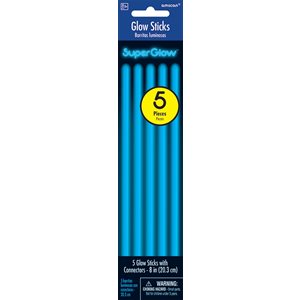 Blue glow sticks 8in 5pcs