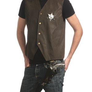 Adult silver cowboy accessories
