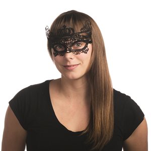 Black lace crown eyemask