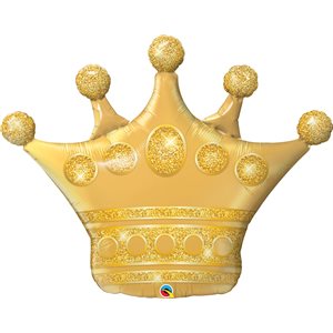 Golden crown supershape foil balloon