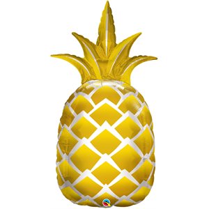Ballon métallique supershape ananas doré