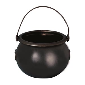 Black witch's cooking pot 8in