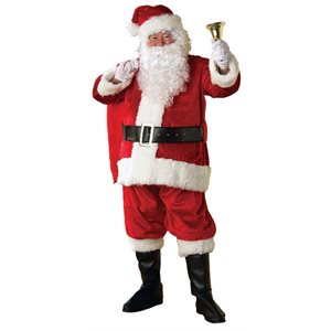 Adult regency santa suit with faux fur XL 6pcs