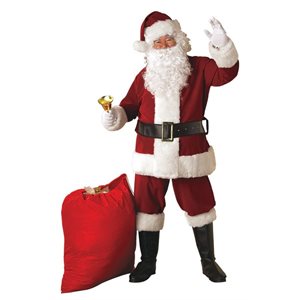 Adult deluxe regal santa suit with faux fur XL