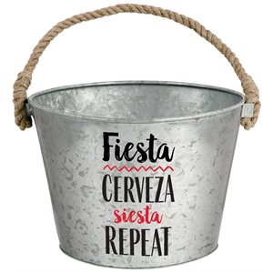 Fiesta metal bucket 10in