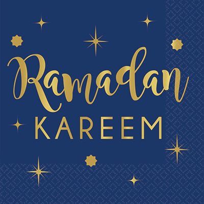 Ramadan kareem beverage napkins 16pcs