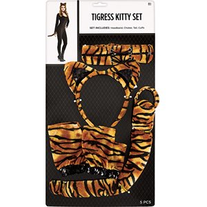 5 accessoires de chat tigresse adulte