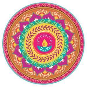 Diwali plates 10.5in 8pcs