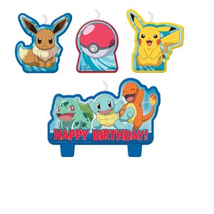 Pokémon birthday candles 4pcs
