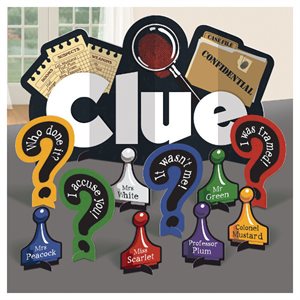 Clue table decorating kit 11pcs