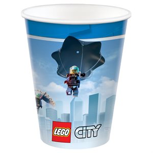 8 gobelets 9oz Lego City