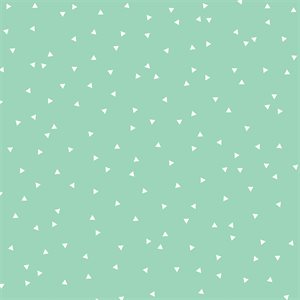 Mint with white triangles gift wrap 16ftx30in