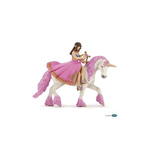 Papo princess with lyre on her horse figurine 17x8x12cm