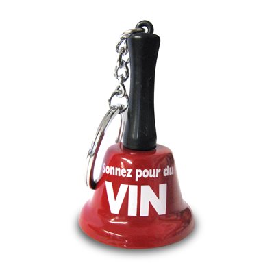 "Sonnez pour du vin" keychain bell