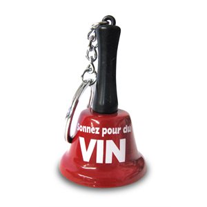 "Sonnez pour du vin" keychain bell