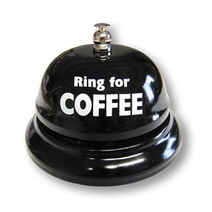 Cloche de table "ring for coffee"