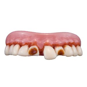 Billy-bob psycho clown denture with thermoplastic beads
