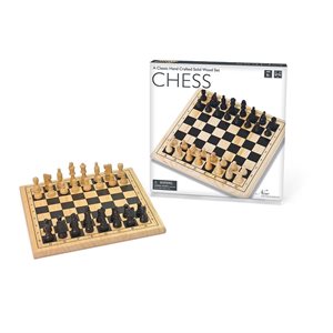 English wooden chess game 11.5in