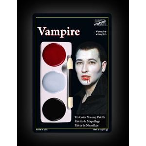 3 rondelles de maquillage gras 17g vampire