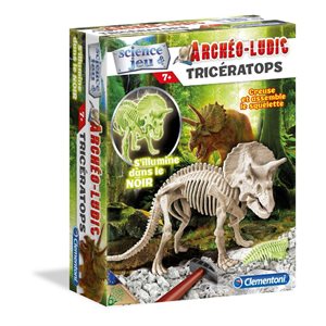 Clementoni triceratops "archéo-ludic" french game & science