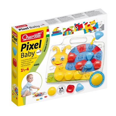 Quercetti basic pixel baby bilingual game 24pcs