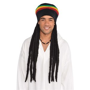 Adult buffalo soldier wig & hat