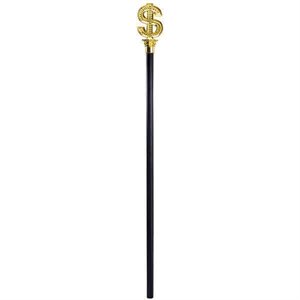Black & gold "$" pimp cane 