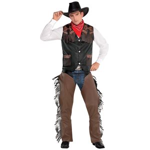 Adult deluxe cowboy chaps STD