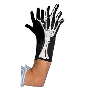 Adult skeleton 3D gloves