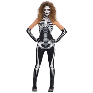 Adult bone-a-fied babe costume