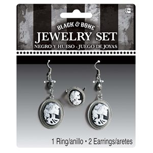 Cameo skeleton jewelry set 3pcs