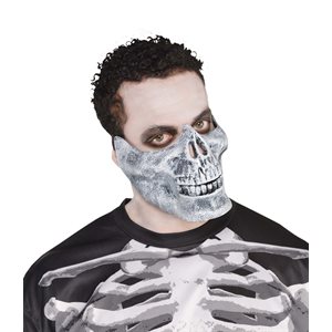 Demi-masque mâchoire de squelette
