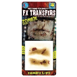 3D Tinsley Transfers zombie lips