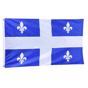 Quebec flag 3x5ft with 2 metal grommets