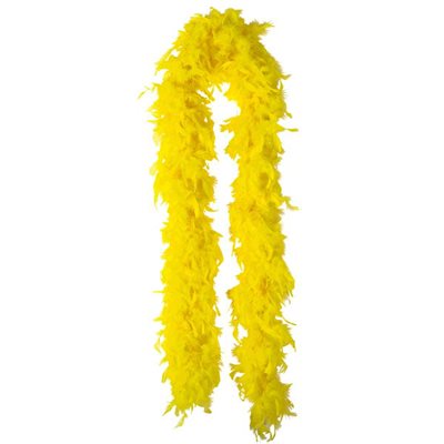 Yellow feather boa 6ft