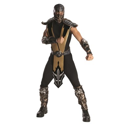 Adult deluxe Mortal Kombat Scorpion costume STD