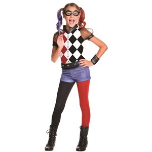 Costume d'Harley Quinn deluxe enfant Moyen