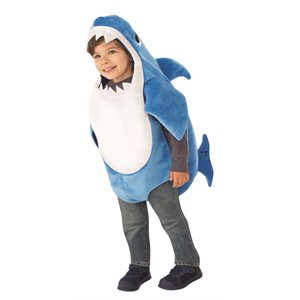 Costume de Daddy Shark avec son bambin 1-2 ans